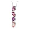 Pendentif Gema, tailles variées, rose, plaqué rhodium Pendentif Gema, tailles variées, rose, plaqué rhodium