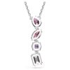 Pendentif Gema, tailles variées, rose, plaqué rhodium Pendentif Gema, tailles variées, rose, plaqué rhodium