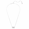 Pendentif Hyperbola pavé, Infinity, Blanc, plaqué rhodium Pendentif Hyperbola pavé, Infinity, Blanc, plaqué rhodium
