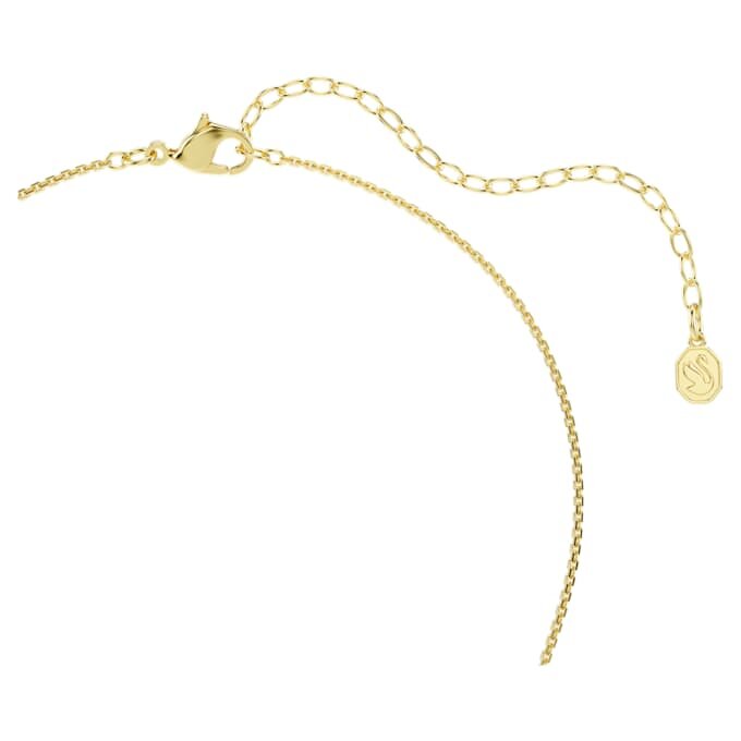 Pendentif Hyperbola, taille ronde, blanc, plaqué or Pendentif Hyperbola, taille ronde, blanc, plaqué or