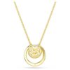 Pendentif Hyperbola, taille ronde, blanc, plaqué or Pendentif Hyperbola, taille ronde, blanc, plaqué or