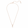 Pendentif Hyperbola, tailles mixtes, torsadé, blanc, plaqué or rose Pendentif Hyperbola, tailles mixtes, torsadé, blanc, plaqué or rose