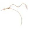 Pendentif Hyperbola, tailles mixtes, torsadé, blanc, plaqué or rose Pendentif Hyperbola, tailles mixtes, torsadé, blanc, plaqué or rose