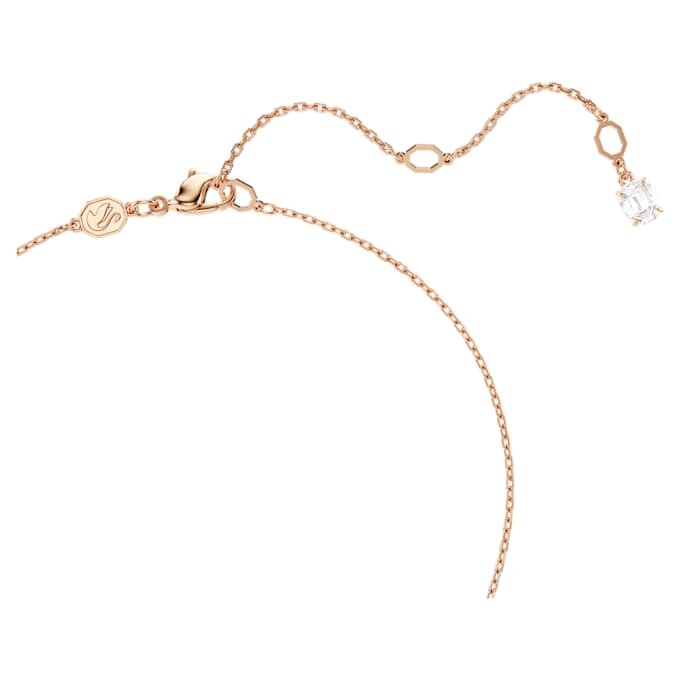 Pendentif Hyperbola, tailles mixtes, torsadé, blanc, plaqué or rose Pendentif Hyperbola, tailles mixtes, torsadé, blanc, plaqué or rose
