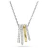 Pendentif Hyperbola à tailles variées, blanc, finition métaux mélangés Pendentif Hyperbola à tailles variées, blanc, finition métaux mélangés