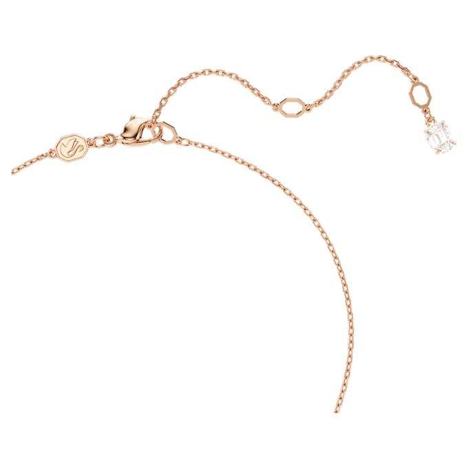 Pendentif Hyperbola à tailles variées, blanc, plaqué or rose Pendentif Hyperbola à tailles variées, blanc, plaqué or rose