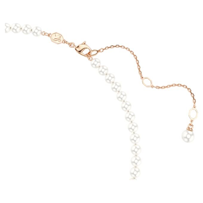 Pendentif Idyllia en perles de cristal, tailles variées, fleur, multicolore, plaqué or rose Pendentif Idyllia en perles de cristal, tailles variées, fleur, multicolore, plaqué or rose