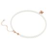Pendentif Idyllia en perles de cristal, tailles variées, fleur, multicolore, plaqué or rose Pendentif Idyllia en perles de cristal, tailles variées, fleur, multicolore, plaqué or rose