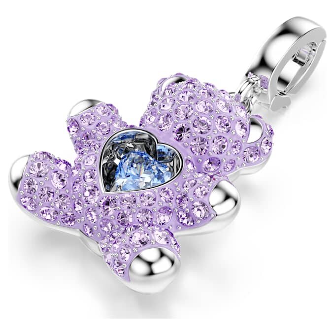 Pendentif Idyllia « Mixed Cuts », Teddy, violet, plaqué rhodium Pendentif Idyllia « Mixed Cuts », Teddy, violet, plaqué rhodium