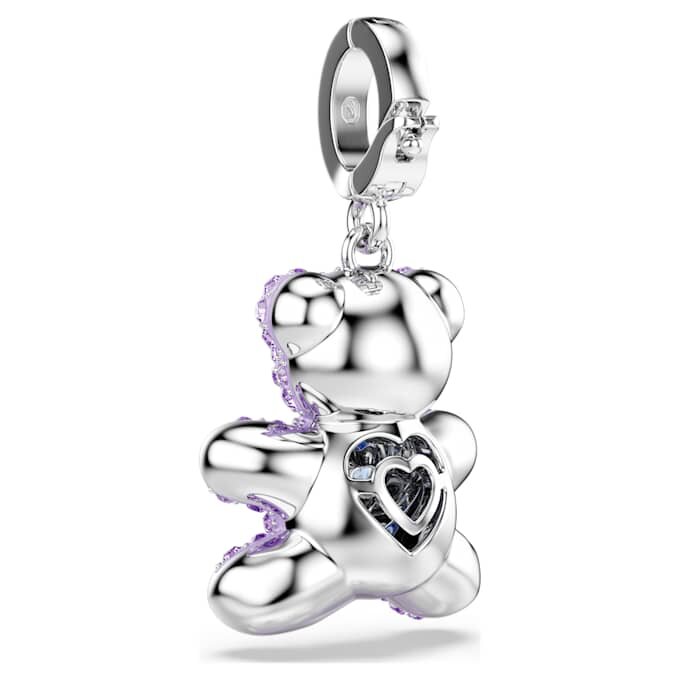 Pendentif Idyllia « Mixed Cuts », Teddy, violet, plaqué rhodium Pendentif Idyllia « Mixed Cuts », Teddy, violet, plaqué rhodium