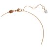 Pendentif Idyllia Perle de cristal, cœur, blanc, plaqué or rose Pendentif Idyllia Perle de cristal, cœur, blanc, plaqué or rose