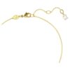 Pendentif Idyllia, taille octogonale, perle de cristal, cœur, rose, plaqué or Pendentif Idyllia, taille octogonale, perle de cristal, cœur, rose, plaqué or