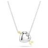 Pendentif Idyllia, tailles variées, cœur avec flèche, blanc, finition métaux mélangés Pendentif Idyllia, tailles variées, cœur avec flèche, blanc, finition métaux mélangés