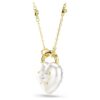 Pendentif Idyllia, tailles variées, cœur, blanc, plaqué or Pendentif Idyllia, tailles variées, cœur, blanc, plaqué or