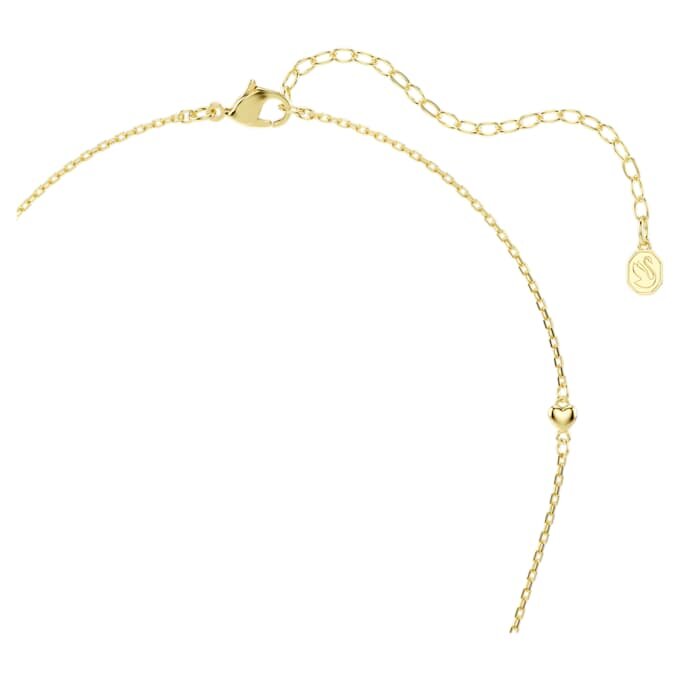 Pendentif Idyllia, tailles variées, cœur, blanc, plaqué or Pendentif Idyllia, tailles variées, cœur, blanc, plaqué or