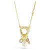 Pendentif Idyllia : tailles variées, cœur, clé, rose, plaqué or Pendentif Idyllia : tailles variées, cœur, clé, rose, plaqué or