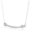 Pendentif Idyllia, tailles variées, flèche, blanc, plaqué rhodium Pendentif Idyllia, tailles variées, flèche, blanc, plaqué rhodium