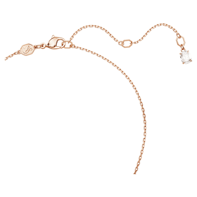 Pendentif Idyllia « Trèfle », blanc, plaqué or rose Pendentif Idyllia « Trèfle », blanc, plaqué or rose