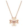 Pendentif Idyllia « Trèfle », blanc, plaqué or rose Pendentif Idyllia « Trèfle », blanc, plaqué or rose