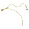 Pendentif Imber, taille ronde, blanc, plaqué or Pendentif Imber, taille ronde, blanc, plaqué or