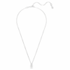 Pendentif Matrix « Crystal Pearl », taille ronde, blanc, plaqué rhodium Pendentif Matrix « Crystal Pearl », taille ronde, blanc, plaqué rhodium