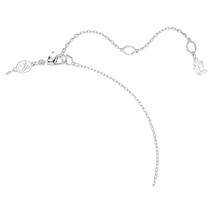 Pendentif Matrix « Crystal Pearl », taille ronde, blanc, plaqué rhodium Pendentif Matrix « Crystal Pearl », taille ronde, blanc, plaqué rhodium