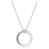 Pendentif Matrix « Crystal Pearl », taille ronde, blanc, plaqué rhodium Pendentif Matrix « Crystal Pearl », taille ronde, blanc, plaqué rhodium