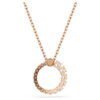 Pendentif Matrix Perle de cristal, taille ronde, blanc, plaqué or rose Pendentif Matrix Perle de cristal, taille ronde, blanc, plaqué or rose