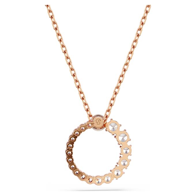 Pendentif Matrix Perle de cristal, taille ronde, blanc, plaqué or rose Pendentif Matrix Perle de cristal, taille ronde, blanc, plaqué or rose
