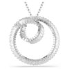 Pendentif Matrix taille baguette, blanc, plaqué rhodium Pendentif Matrix taille baguette, blanc, plaqué rhodium