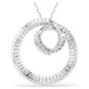 Pendentif Matrix taille baguette, blanc, plaqué rhodium Pendentif Matrix taille baguette, blanc, plaqué rhodium