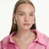 Boucles d’oreilles Sublima, grandes, blanches, plaquées rhodium Boucles d’oreilles Sublima, grandes, blanches, plaquées rhodium