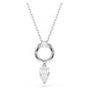 Pendentif Mesmera, taille poire, blanc, plaqué rhodium Pendentif Mesmera, taille poire, blanc, plaqué rhodium