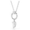 Pendentif Mesmera, taille poire, blanc, plaqué rhodium Pendentif Mesmera, taille poire, blanc, plaqué rhodium