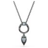 Pendentif Mesmera, tailles variées, gris, plaqué ruthénium Pendentif Mesmera, tailles variées, gris, plaqué ruthénium