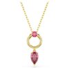 Pendentif Mesmera, tailles variées, rouge, plaqué or Pendentif Mesmera, tailles variées, rouge, plaqué or
