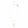 Pendentif Mesmera, tailles variées, rouge, plaqué or Pendentif Mesmera, tailles variées, rouge, plaqué or