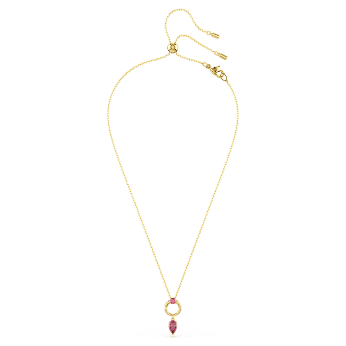 Pendentif Mesmera, tailles variées, rouge, plaqué or Pendentif Mesmera, tailles variées, rouge, plaqué or