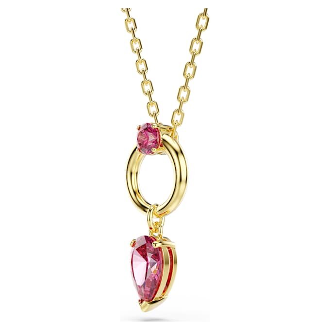 Pendentif Mesmera, tailles variées, rouge, plaqué or Pendentif Mesmera, tailles variées, rouge, plaqué or
