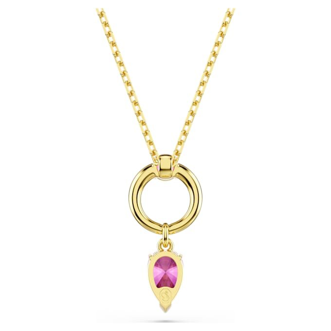 Pendentif Mesmera, tailles variées, rouge, plaqué or Pendentif Mesmera, tailles variées, rouge, plaqué or