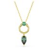 Pendentif Mesmera, tailles variées, vert, plaqué or Pendentif Mesmera, tailles variées, vert, plaqué or