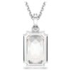 Pendentif Millenia taille octogonale, blanc, plaqué rhodium Pendentif Millenia taille octogonale, blanc, plaqué rhodium