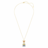 Pendentif Minions King Bob pavé, multicolore, plaqué or Pendentif Minions King Bob pavé, multicolore, plaqué or