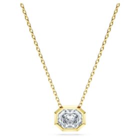 Pendentif octogonal avec diamants synthétiques 1,0 ct au total, forme octogonale, or jaune 14 carats