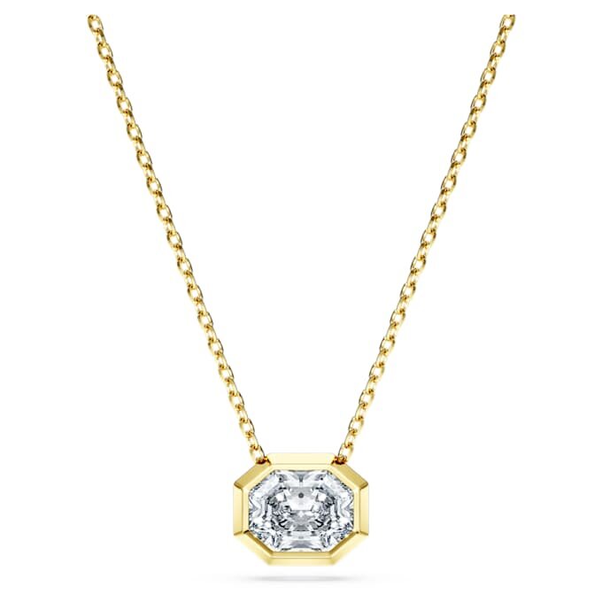 Pendentif octogonal avec diamants synthétiques 1,0 ct au total, forme octogonale, or jaune 14 carats Pendentif octogonal avec diamants synthétiques 1,0 ct au total, forme octogonale, or jaune 14 carats