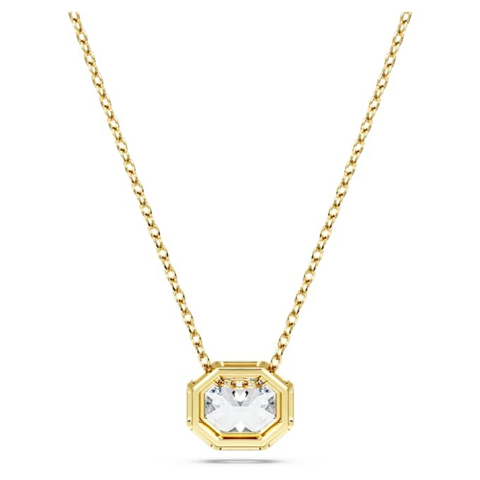 Pendentif octogonal avec diamants synthétiques 1,0 ct au total, forme octogonale, or jaune 14 carats Pendentif octogonal avec diamants synthétiques 1,0 ct au total, forme octogonale, or jaune 14 carats