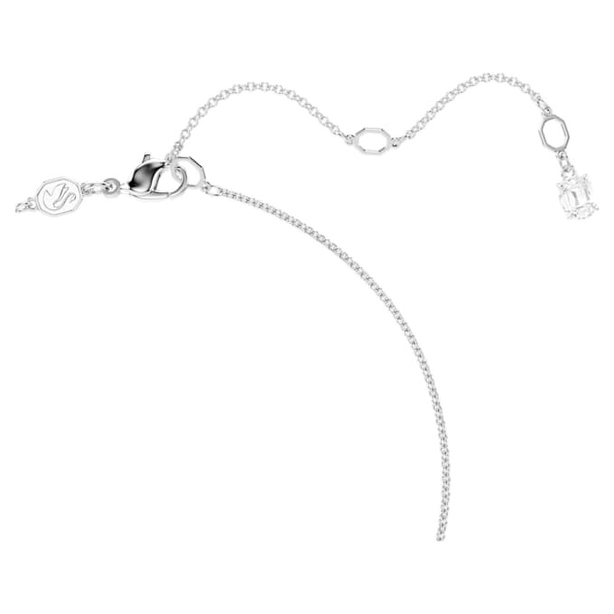 Pendentif ours en peluche, bleu, plaqué rhodium Pendentif ours en peluche, bleu, plaqué rhodium