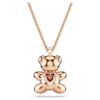 Pendentif ours en peluche, rose, plaqué or rose Pendentif ours en peluche, rose, plaqué or rose