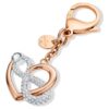 Pendentif pour sac « Infinity and Heart », blanc, finition métaux mélangés Pendentif pour sac « Infinity and Heart », blanc, finition métaux mélangés