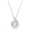 Pendentif serpent à tailles variées, Année du serpent, blanc, plaqué rhodium Pendentif serpent à tailles variées, Année du serpent, blanc, plaqué rhodium